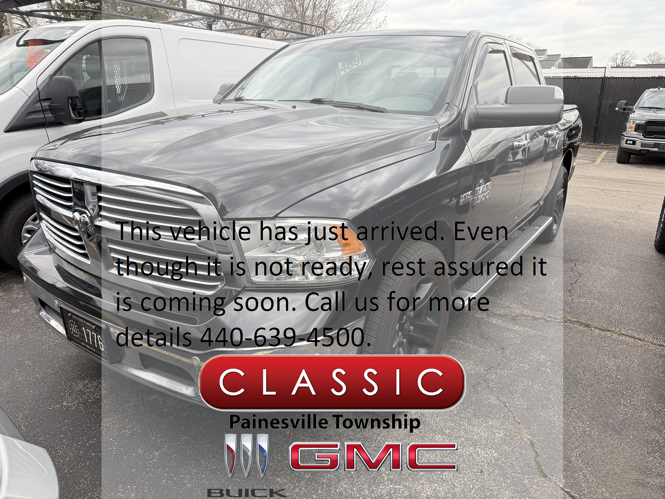 Black 2016 RAM 1500 Big Horn Crew Cab 4WD Pickup Truck Four-Wheel Drive