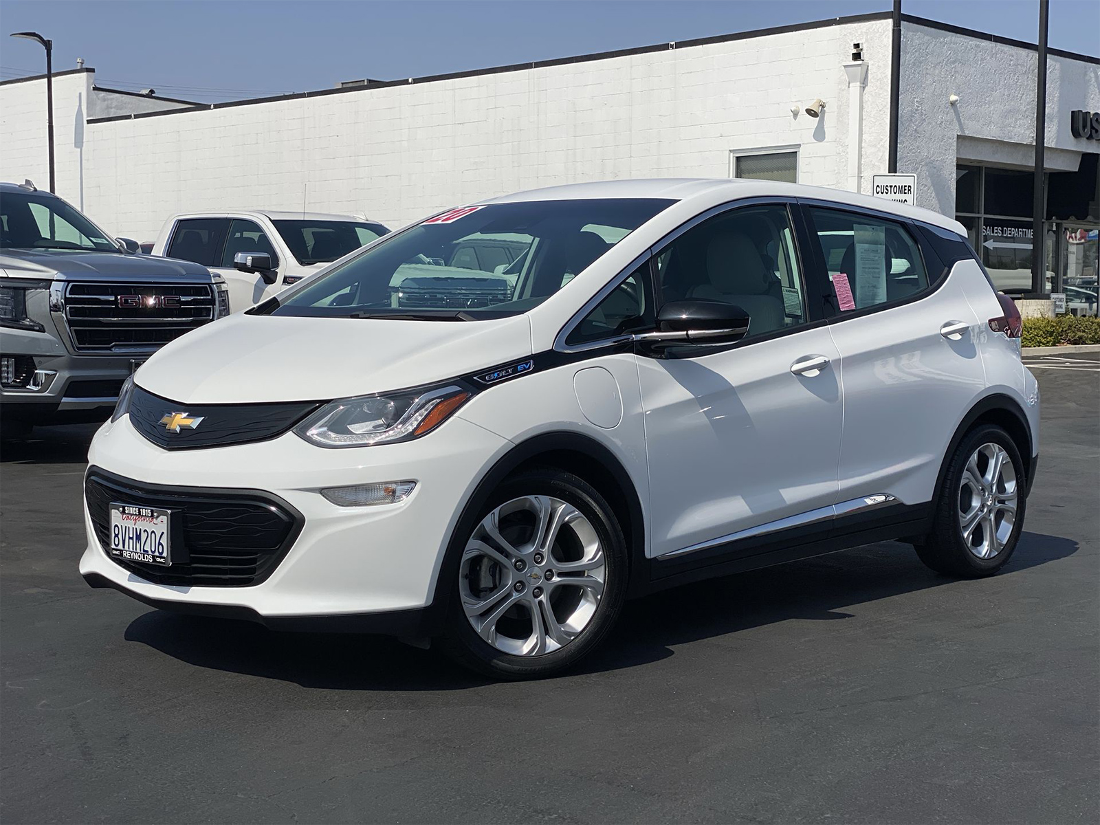 Used 2020 Chevrolet Bolt EV LT with VIN 1G1FY6S0XL4148231 for sale in Covina, CA