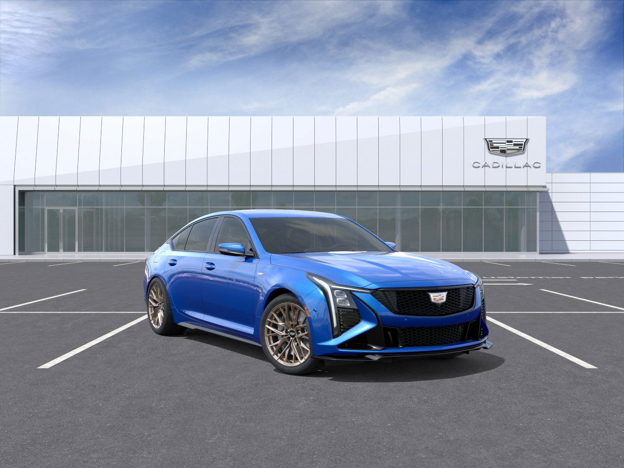 Coastal Blue Metallic 2026 Cadillac CT5-V Blackwing RWD Sedan Rear-Wheel Drive