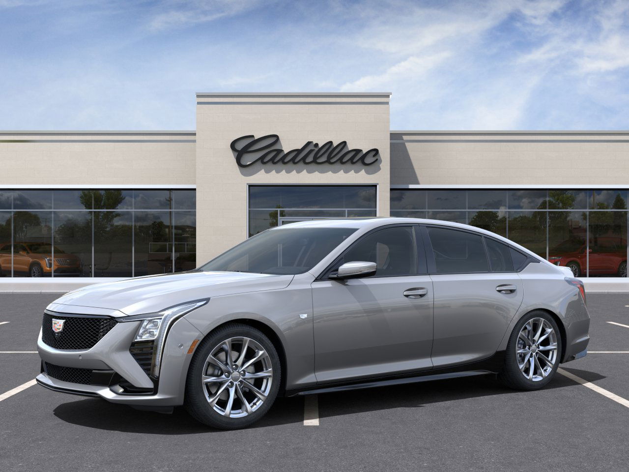 New 2025 Argent Silver Metallic Cadillac Sport image 2