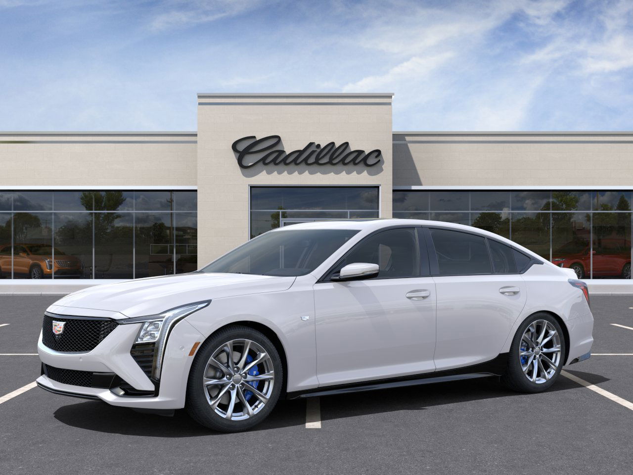 New 2025 Crystal White Tricoat Cadillac Sport image 2