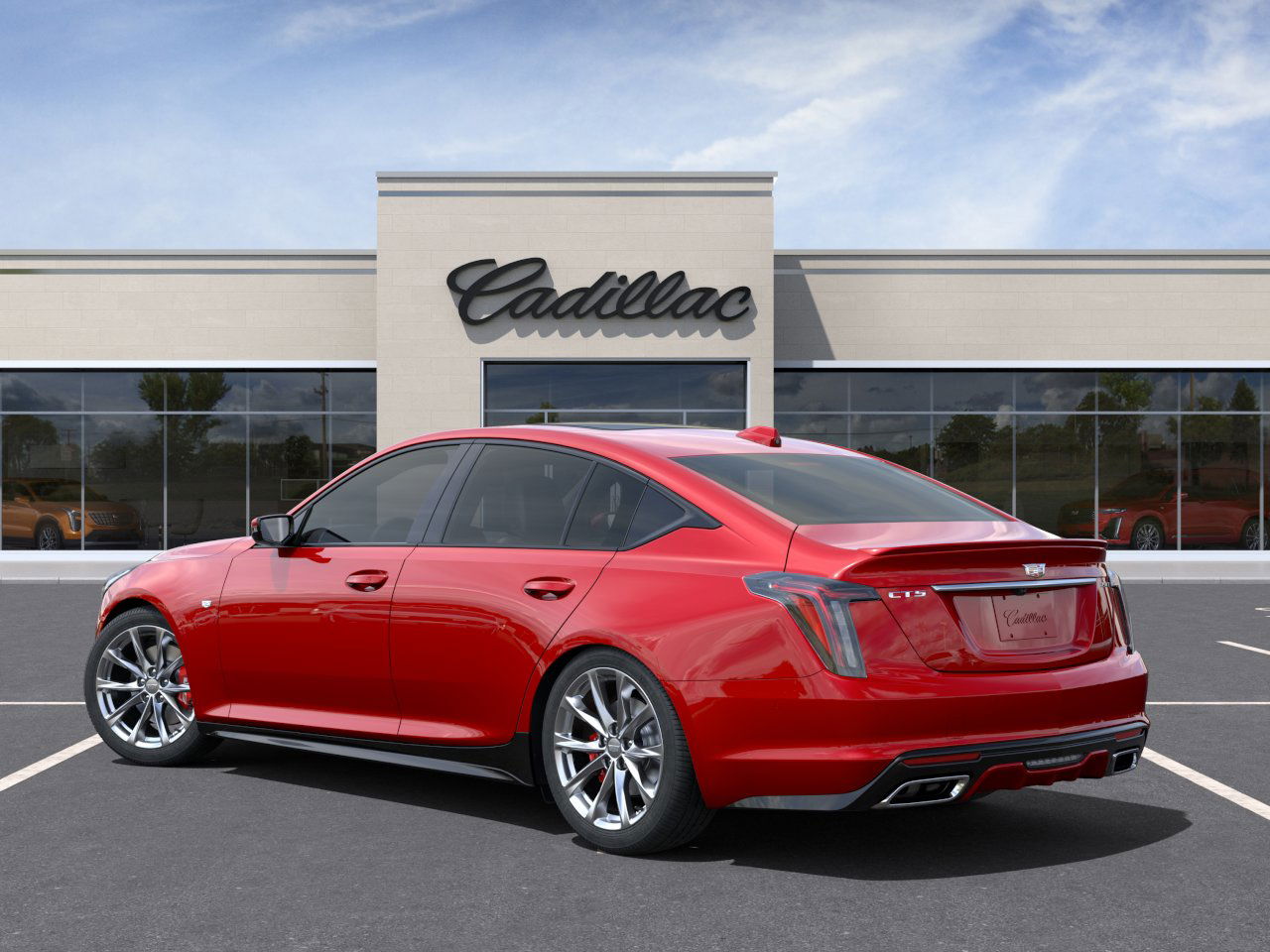 New 2025 Radiant Red Tintcoat Cadillac Sport image 3