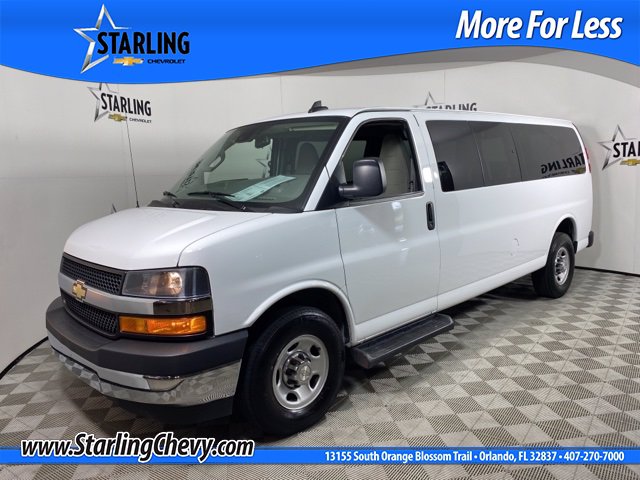 Pre-Owned 2019 Chevrolet Express Passenger 3500 LT RWD Extended Wheelbase