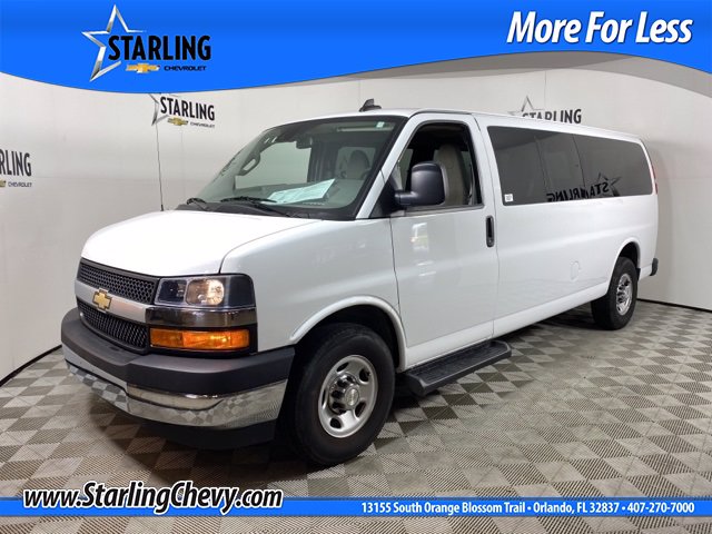 Certified Pre-Owned 2019 Chevrolet Express Passenger 3500 LT RWD Extended Wheelbase