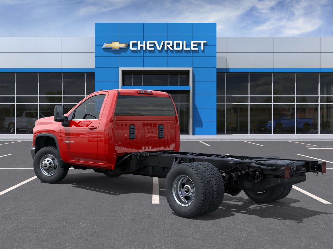 New 2026 Red Hot Chevrolet Work Truck image 3
