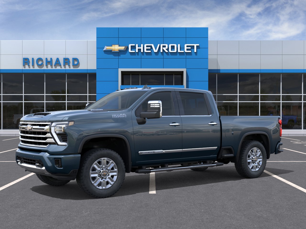 New 2026 Lakeshore Blue Metallic Chevrolet High Country image 2