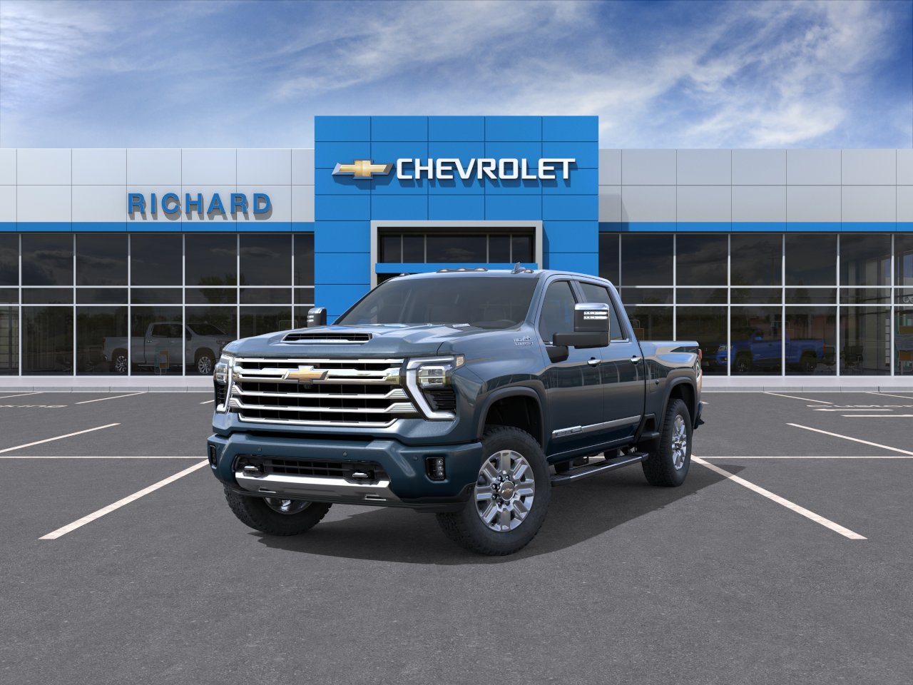 New 2026 Lakeshore Blue Metallic Chevrolet High Country image 8