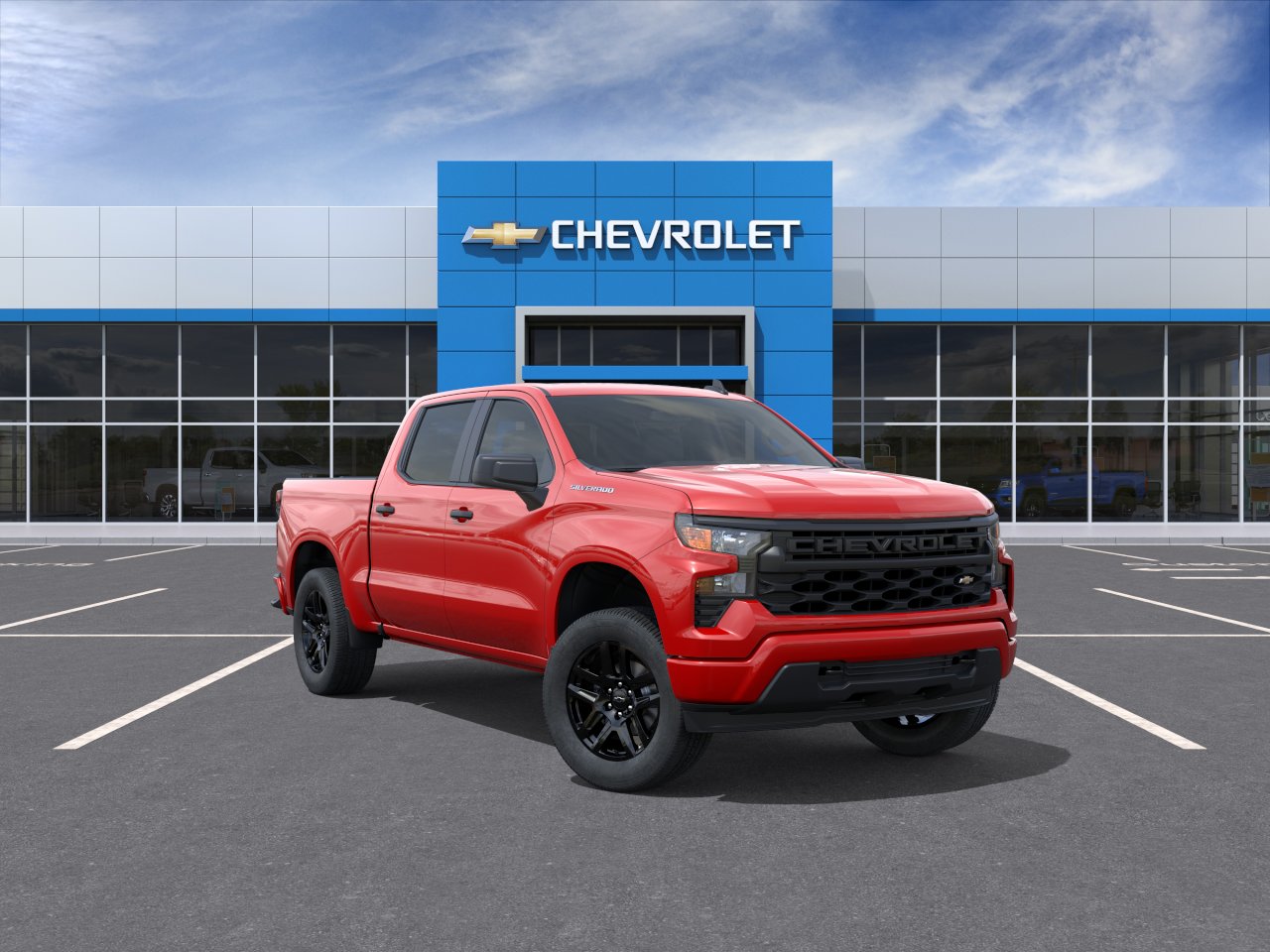 New 2026 Chevrolet Silverado 1500 Custom Rear Wheel Drive Crew Cab