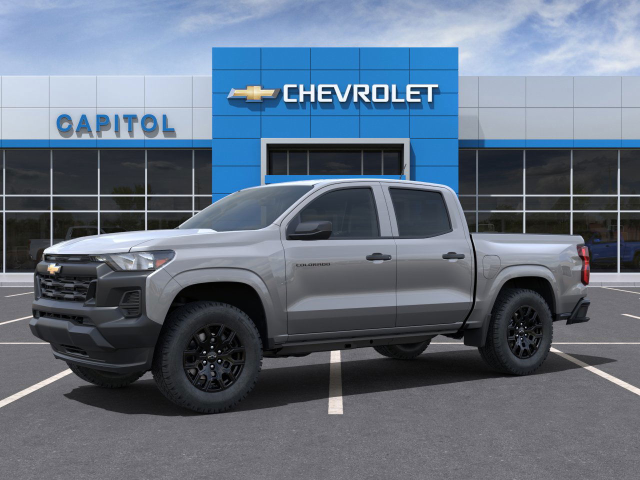 New 2025 Sterling Gray Metallic Chevrolet WT/LT image 2