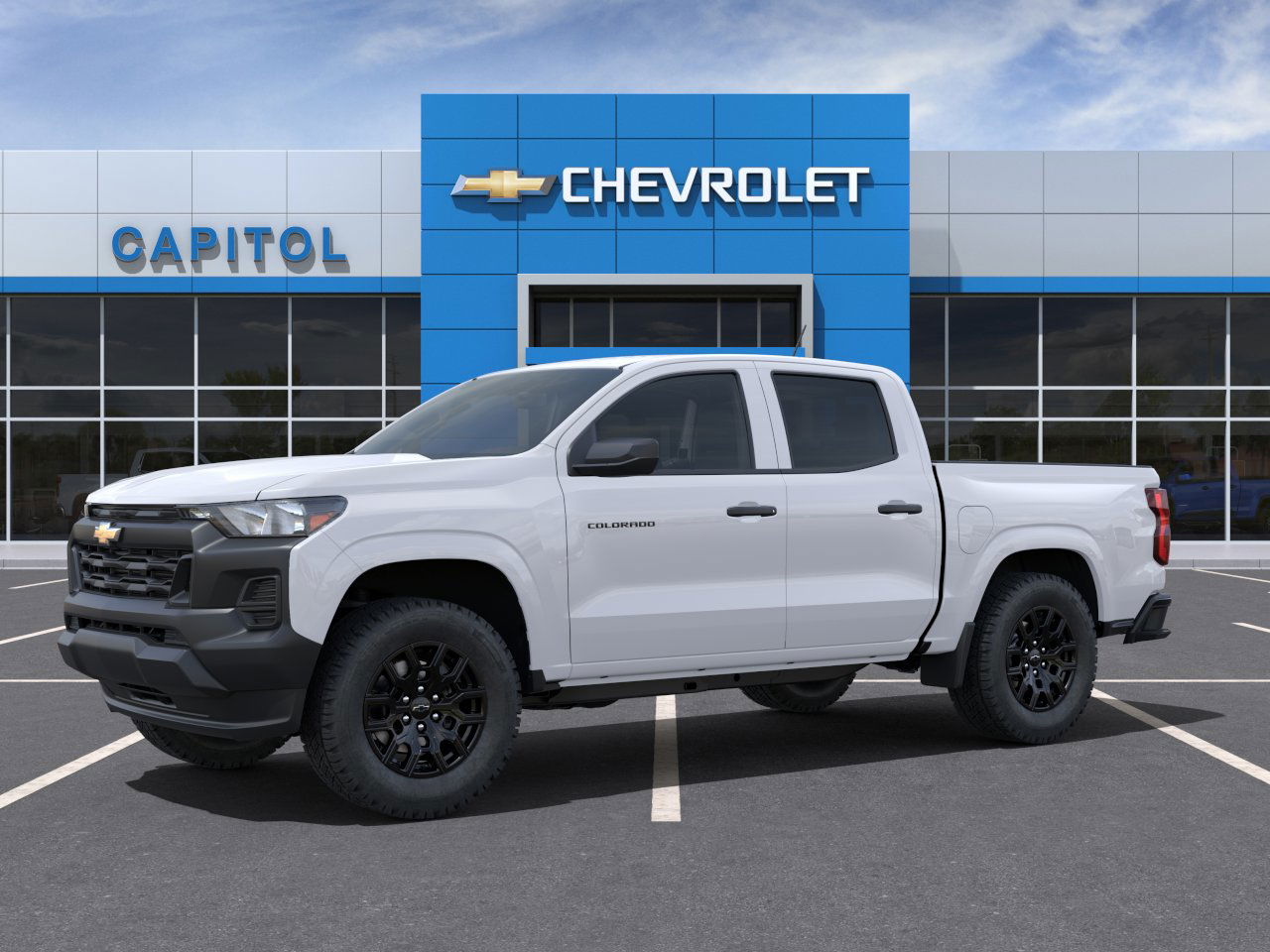 New 2025 Summit White Chevrolet WT/LT image 2