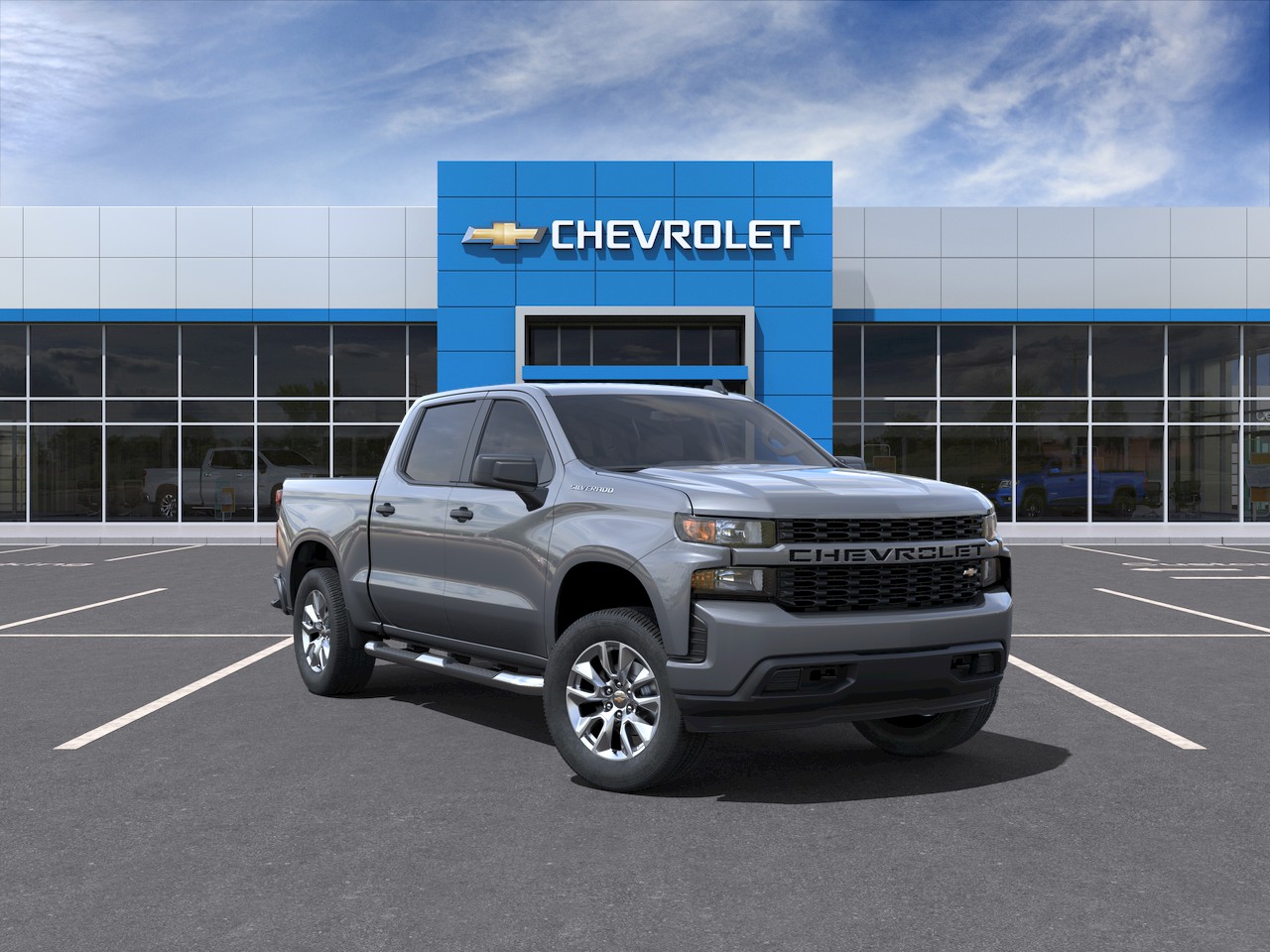 New 2022 Chevrolet Silverado 1500 LTD Custom Rear Wheel Drive Crew Cab