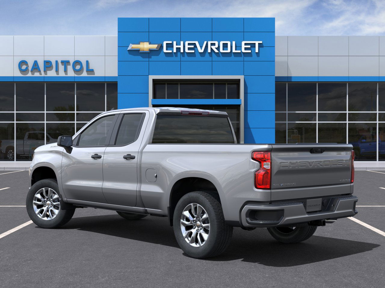 New 2025 Sterling Gray Metallic Chevrolet Custom image 3