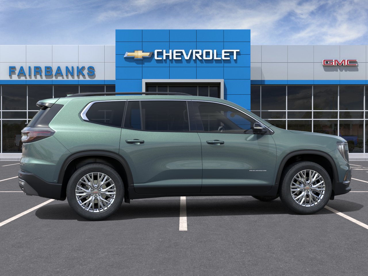 New 2027 Trailstone Green Metallic GMC Elevation image 5