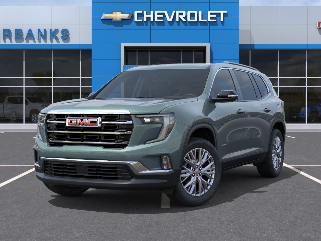 New 2027 Trailstone Green Metallic GMC Elevation image 6