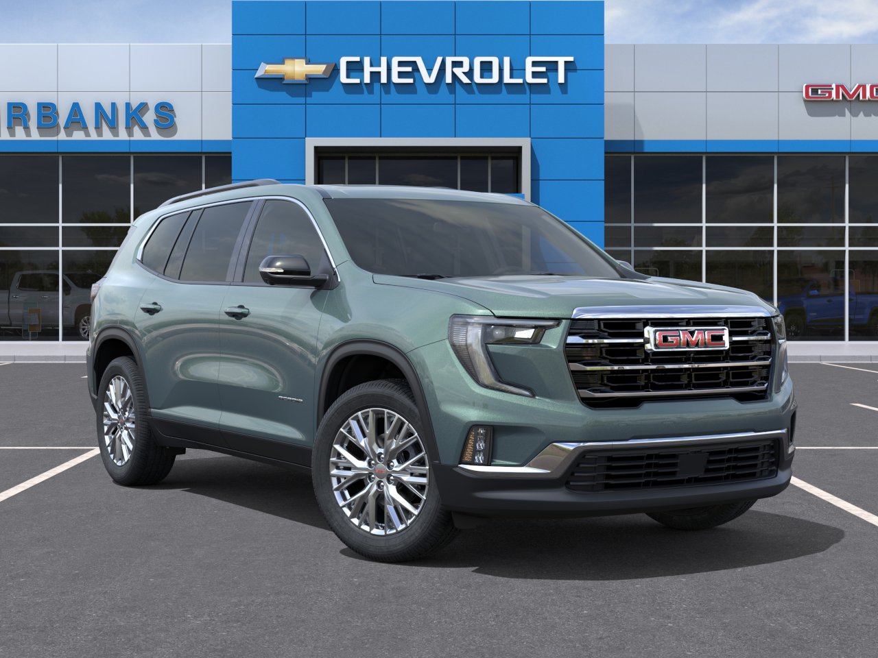 New 2027 Trailstone Green Metallic GMC Elevation image 7