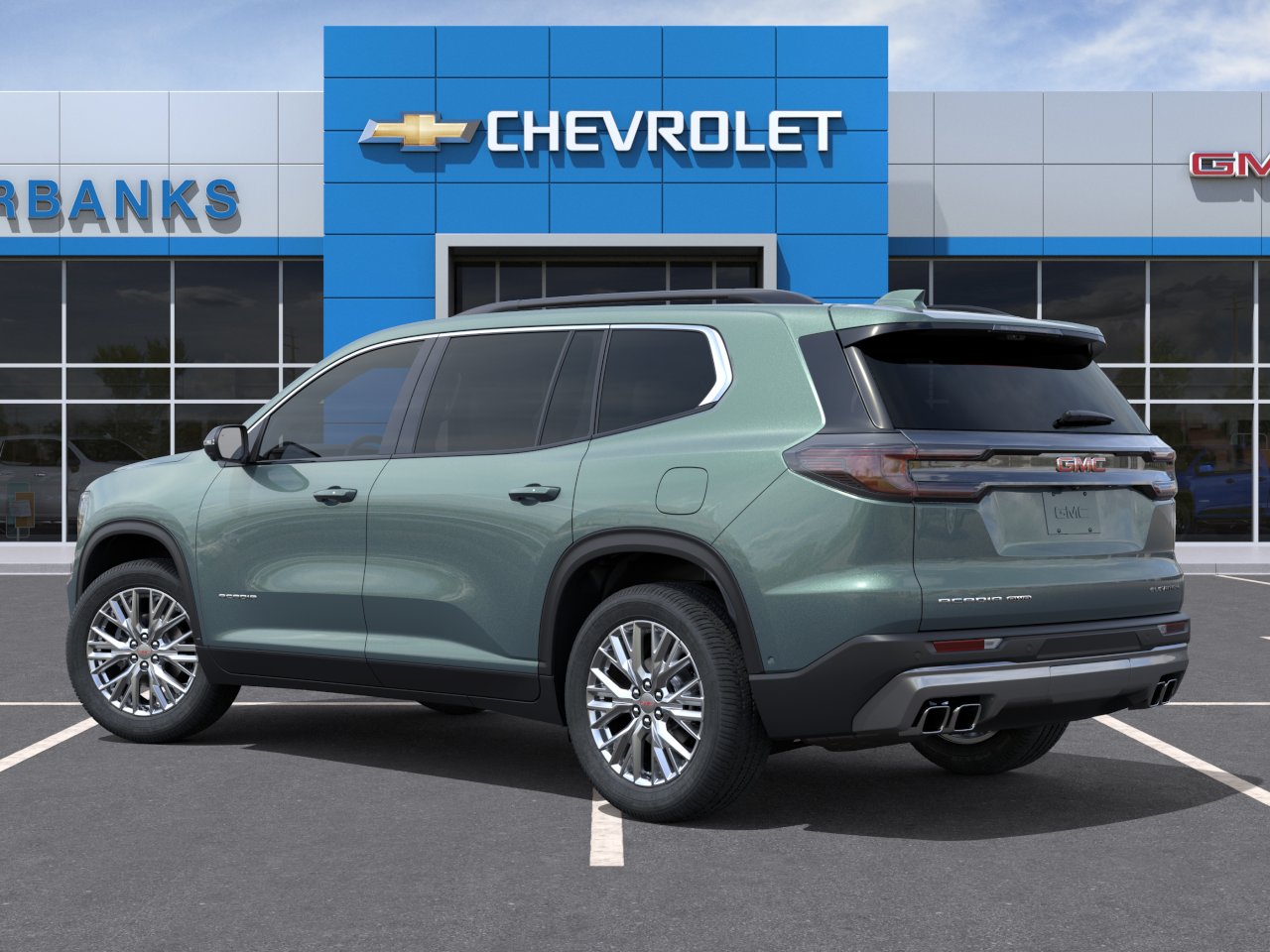 New 2027 Trailstone Green Metallic GMC Elevation image 3