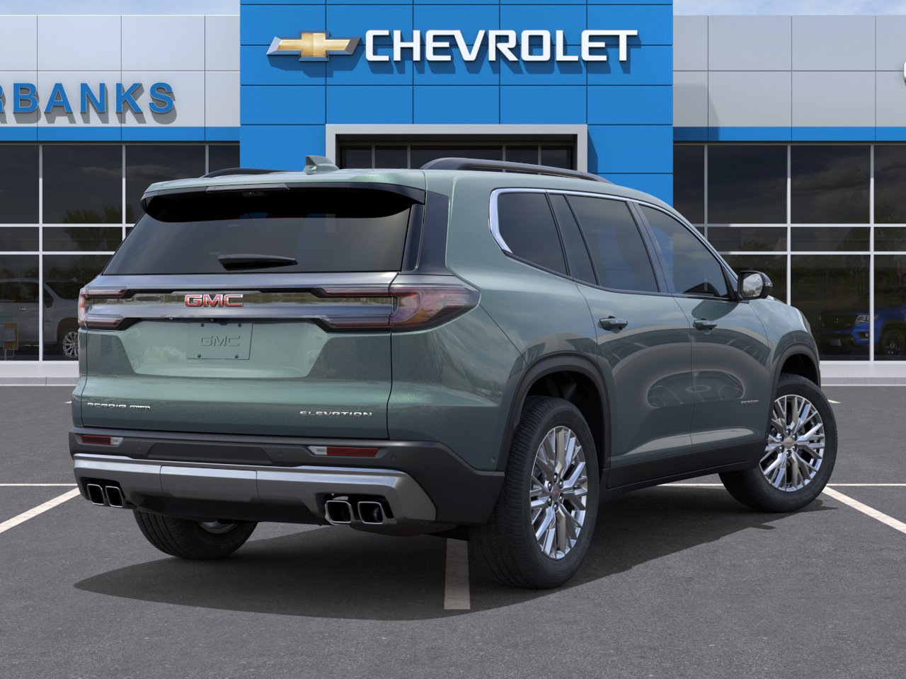 New 2027 Trailstone Green Metallic GMC Elevation image 4