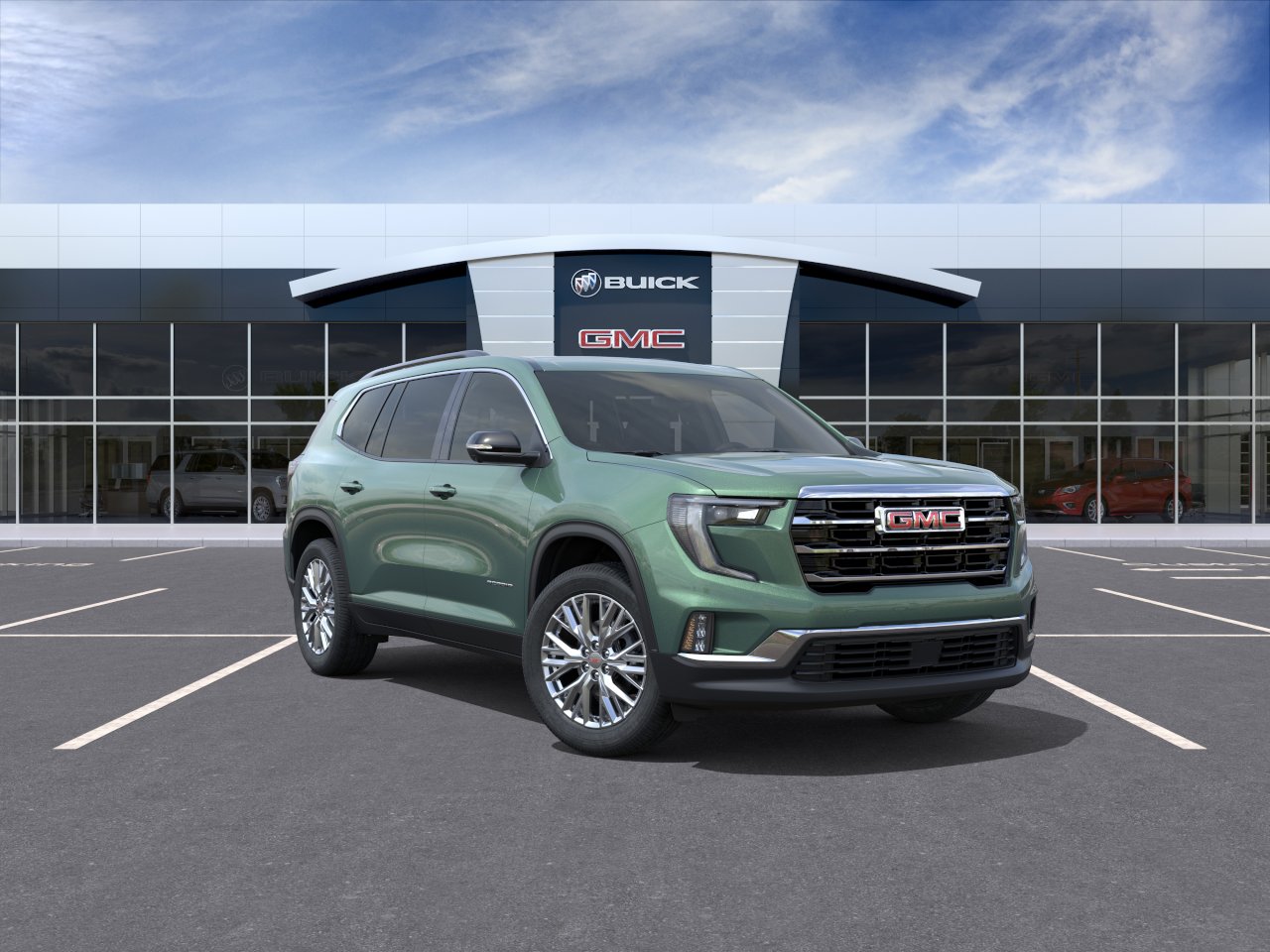 New 2027 Trailstone Green Metallic GMC Elevation image 25