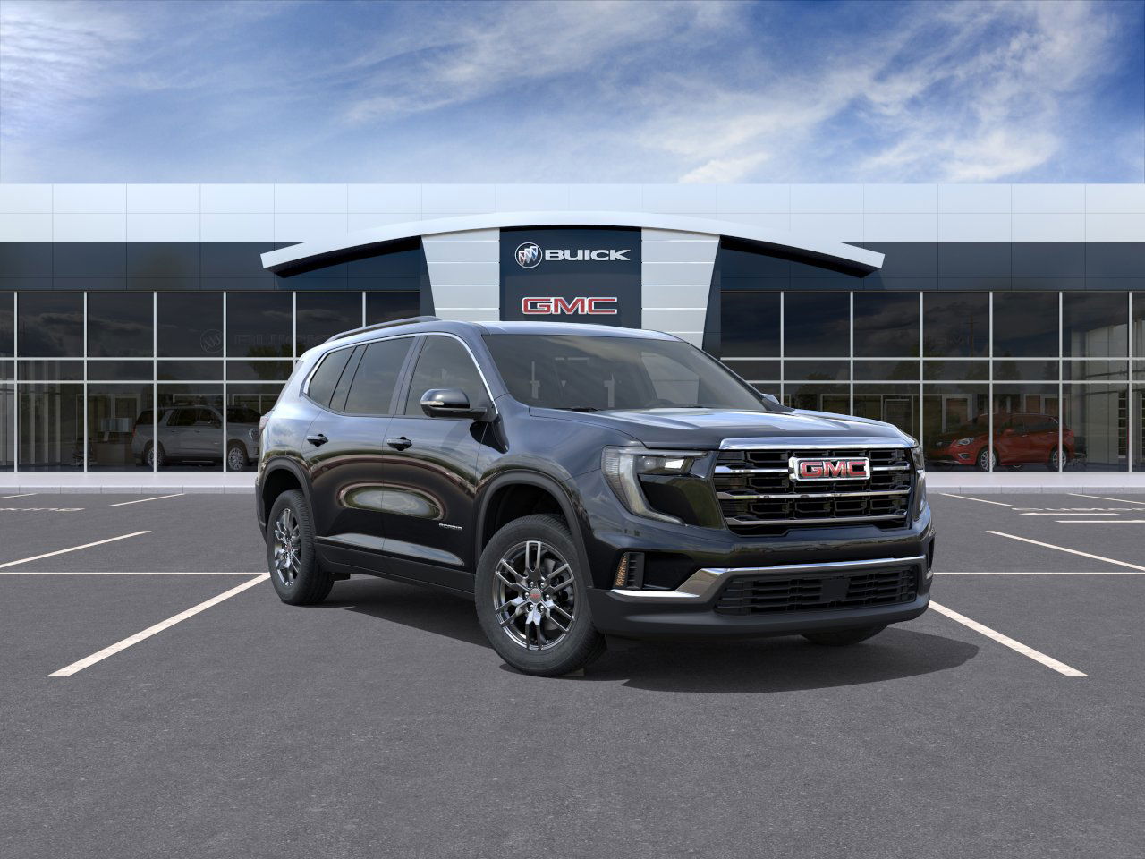 Black (Ebony Twilight Metallic) 2026 GMC Acadia Elevation FWD SUV / Crossover Front-Wheel Drive
