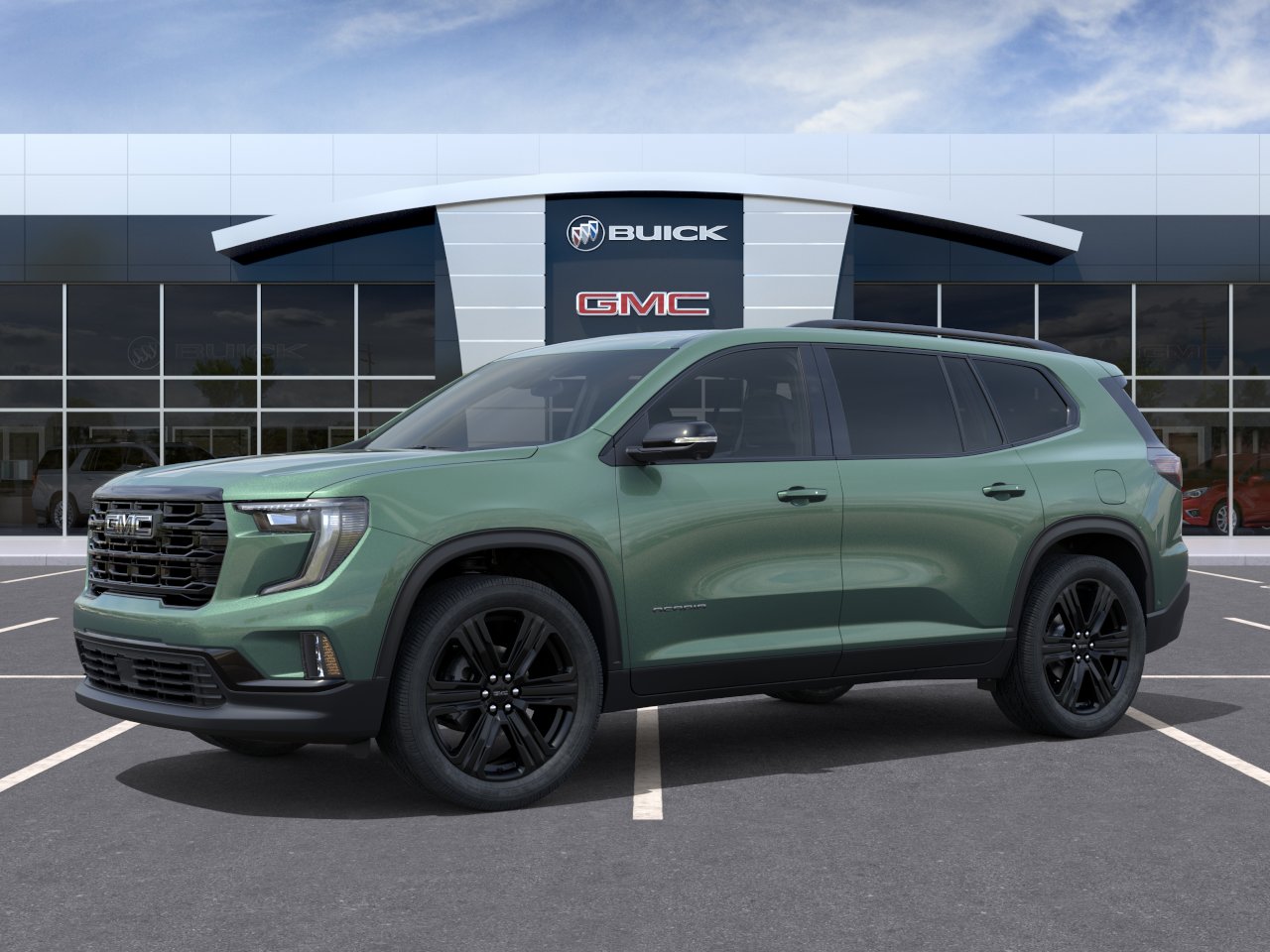 New 2027 Trailstone Green Metallic GMC Elevation image 2