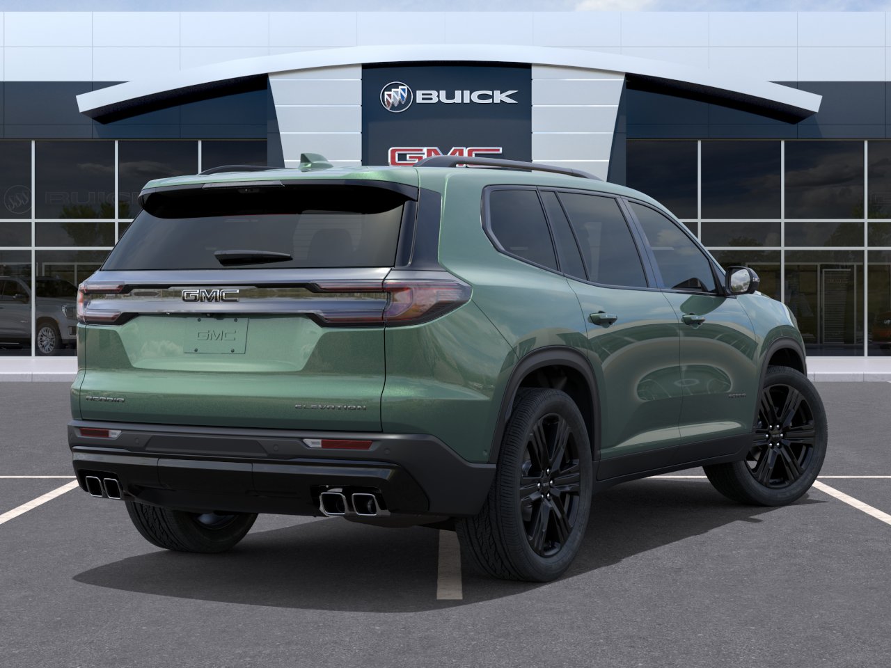 New 2027 Trailstone Green Metallic GMC Elevation image 4