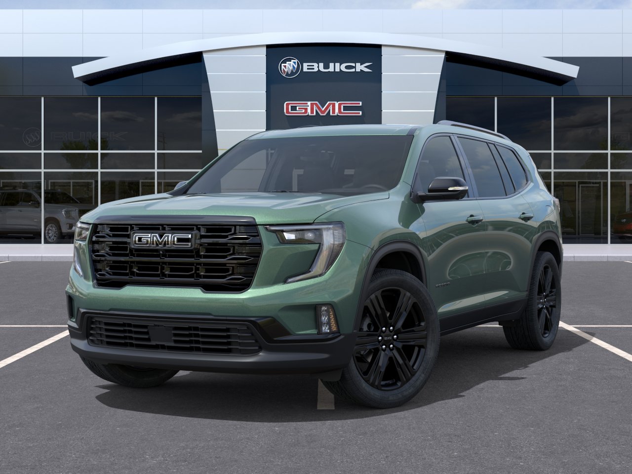 New 2027 Trailstone Green Metallic GMC Elevation image 6