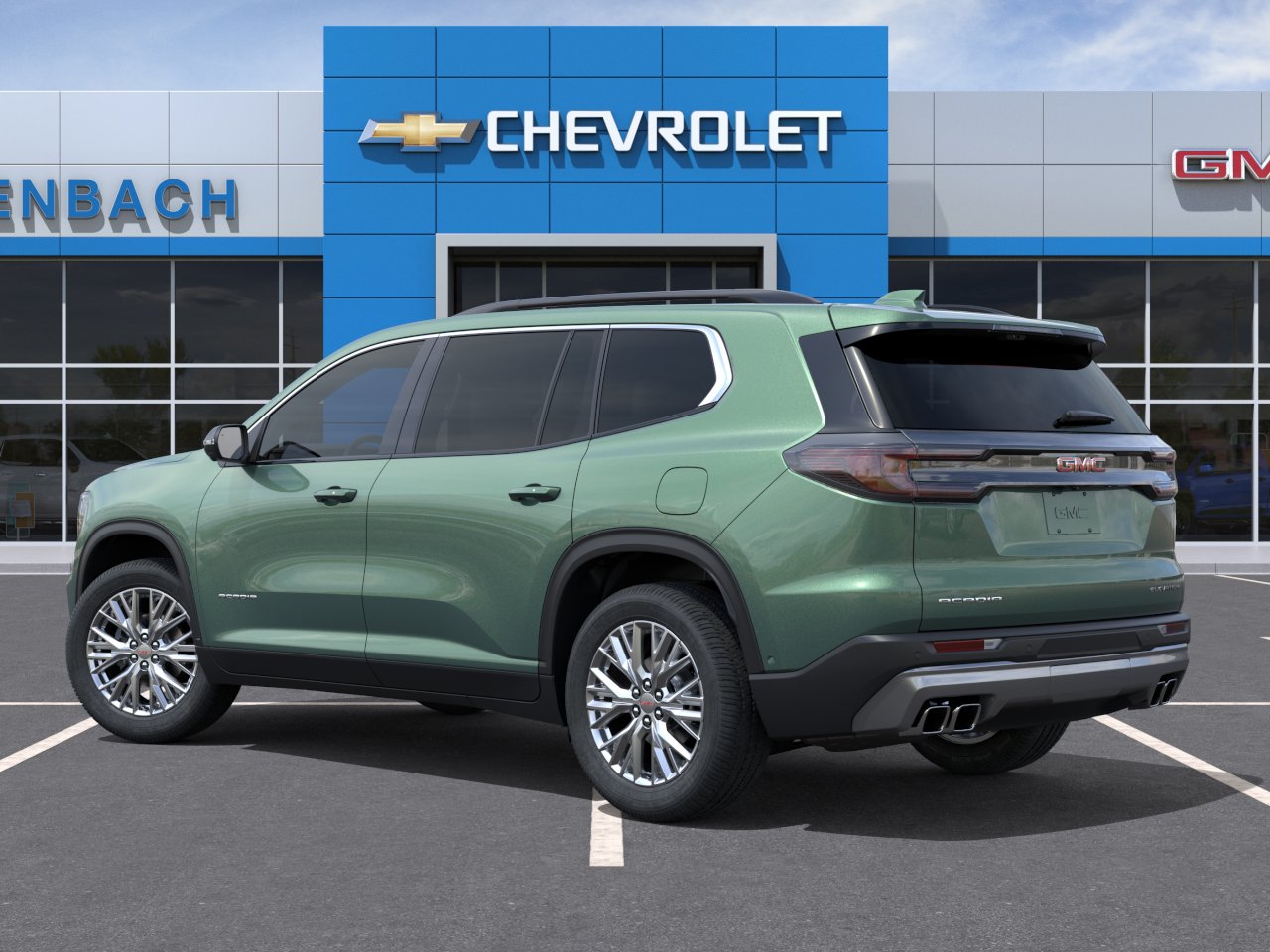 New 2027 Trailstone Green Metallic GMC Elevation image 3