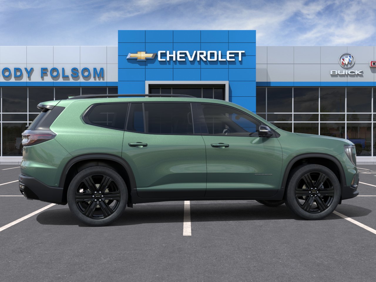 New 2027 Trailstone Green Metallic GMC Elevation image 5