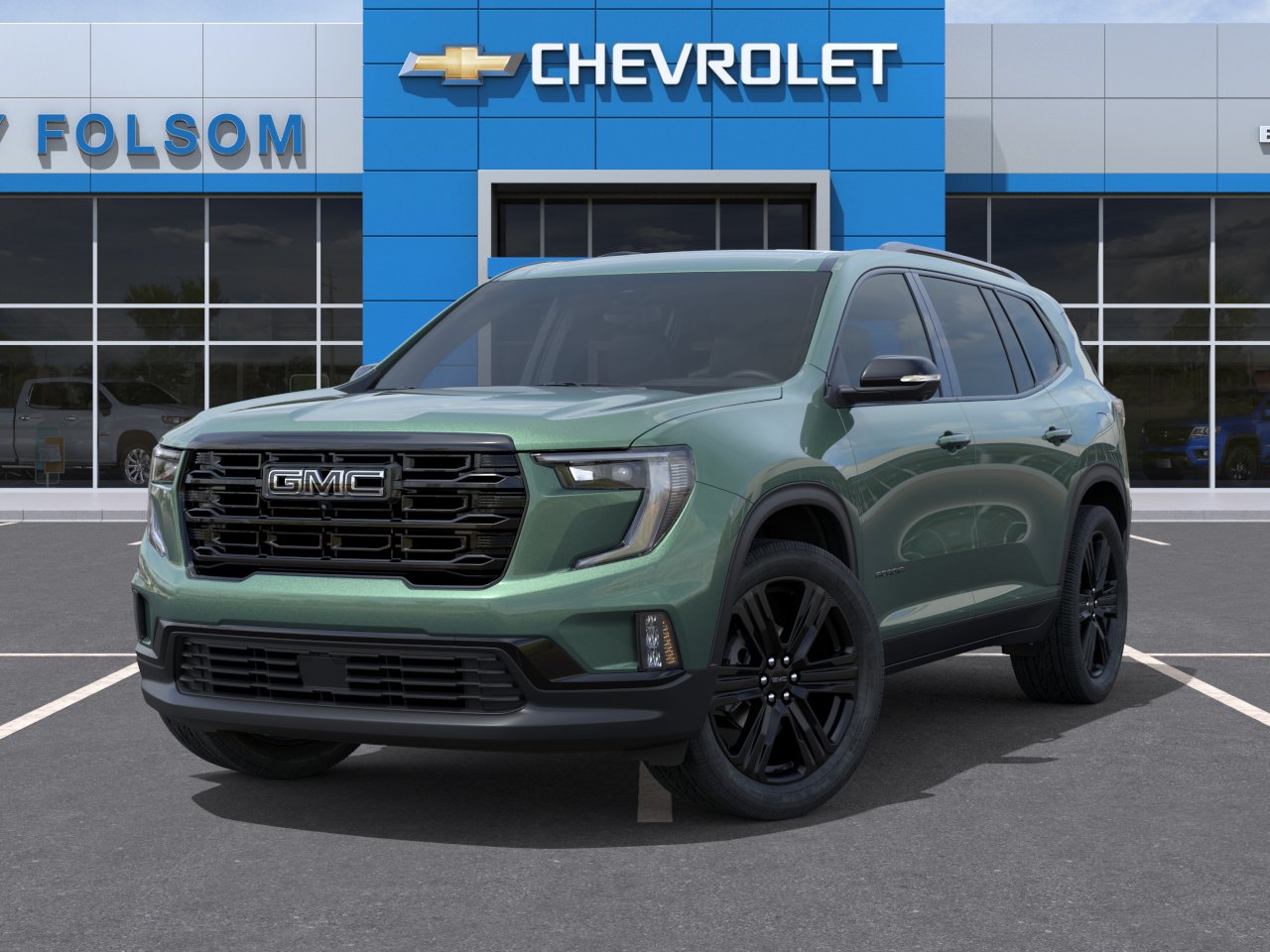 New 2027 Trailstone Green Metallic GMC Elevation image 6