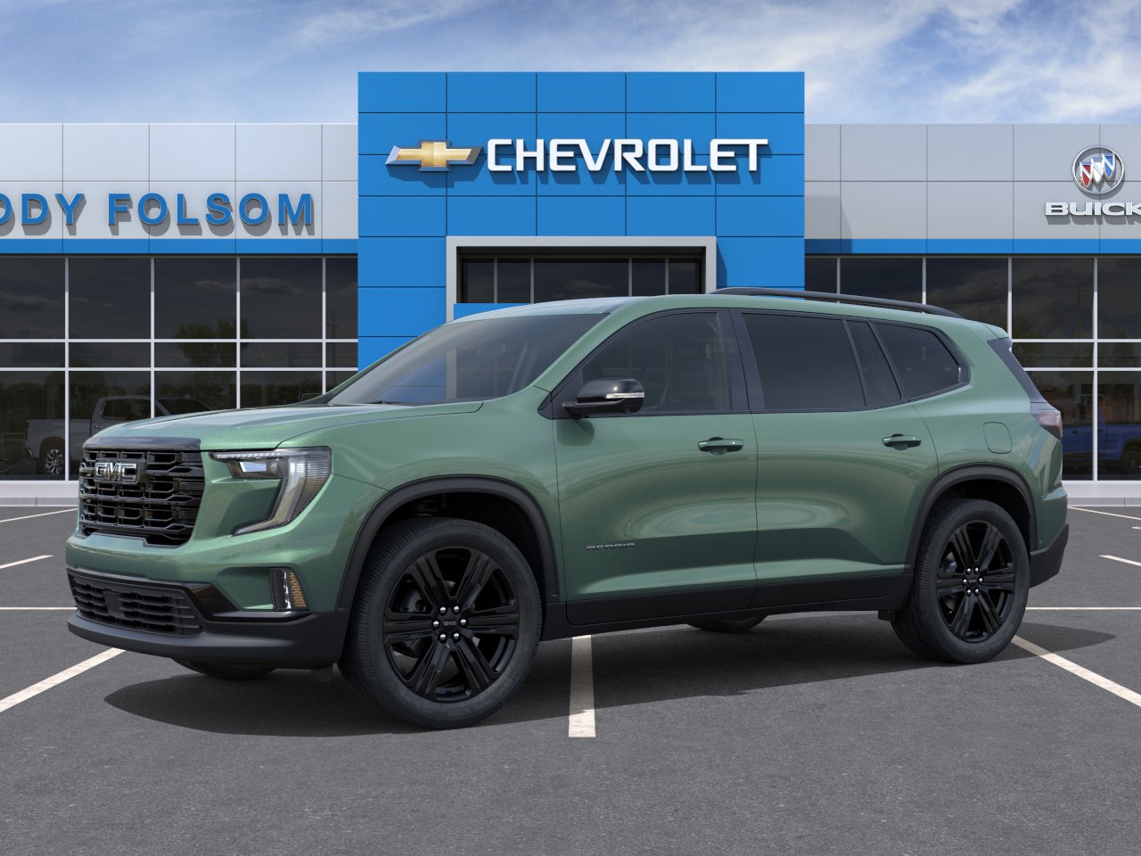 New 2027 Trailstone Green Metallic GMC Elevation image 2