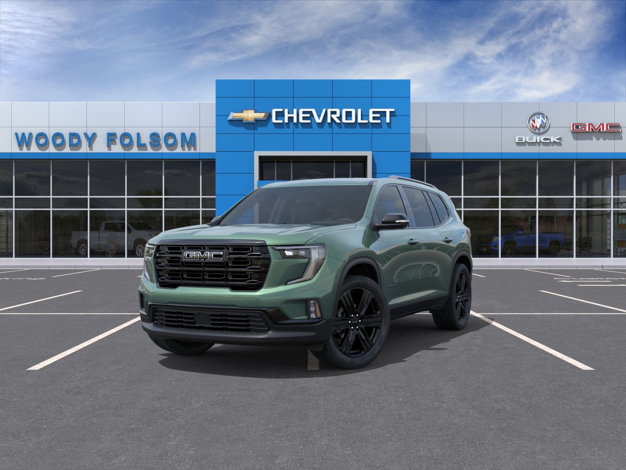 New 2027 Trailstone Green Metallic GMC Elevation image 8