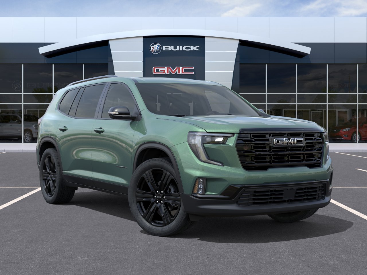 New 2027 Trailstone Green Metallic GMC Elevation image 7