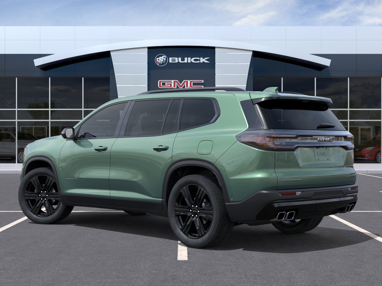 New 2027 Trailstone Green Metallic GMC Elevation image 3