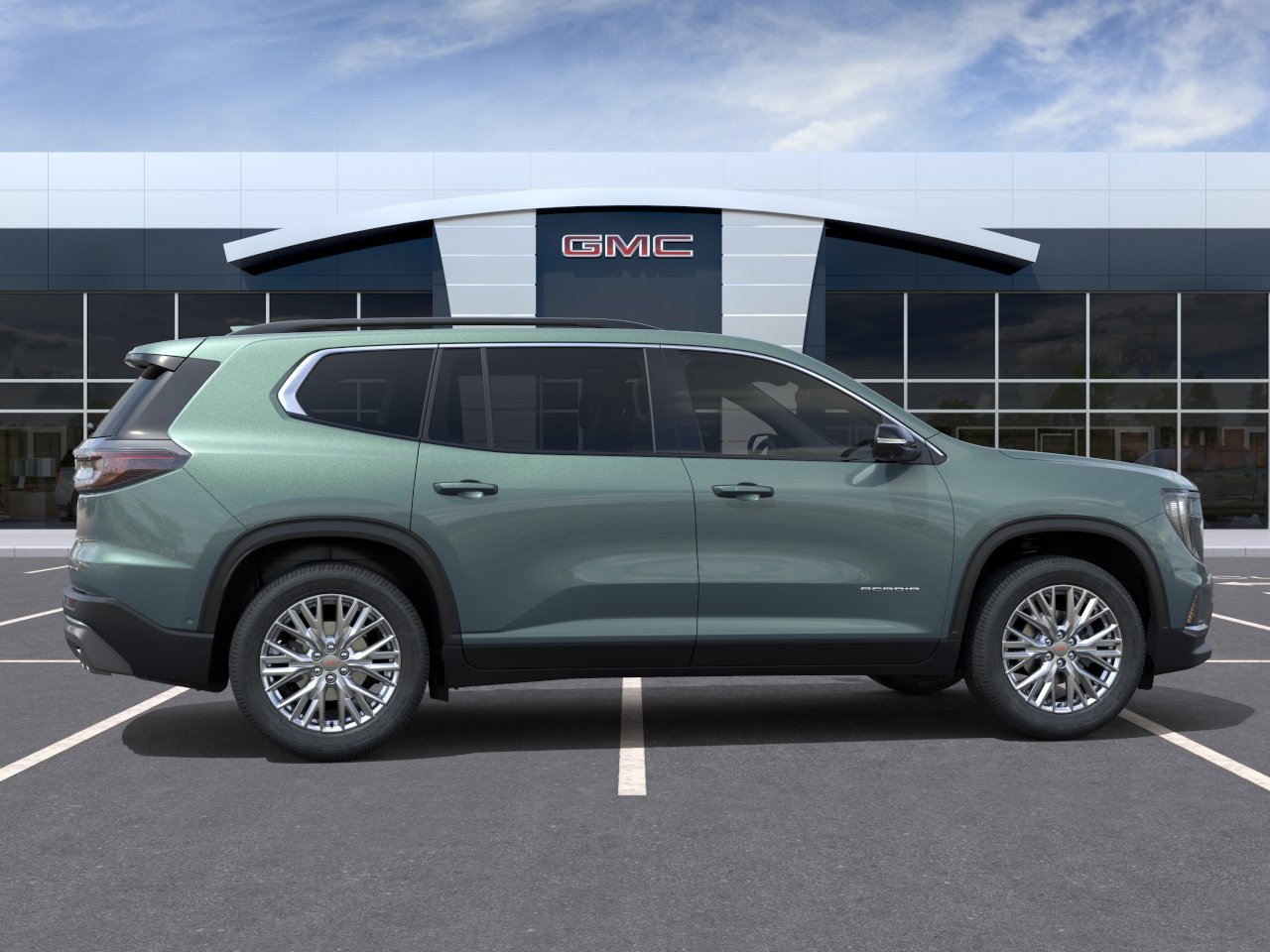 New 2027 Trailstone Green Metallic GMC Elevation image 5