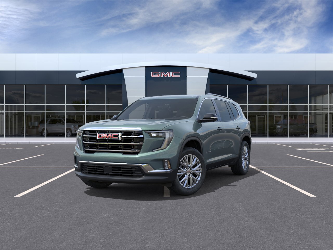 New 2027 Trailstone Green Metallic GMC Elevation image 8