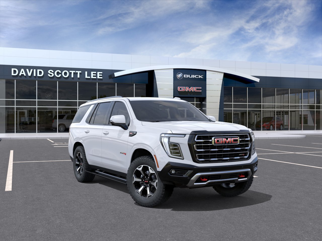 Summit White 2026 GMC Yukon AT4 4WD SUV / Crossover Four-Wheel Drive Automatic