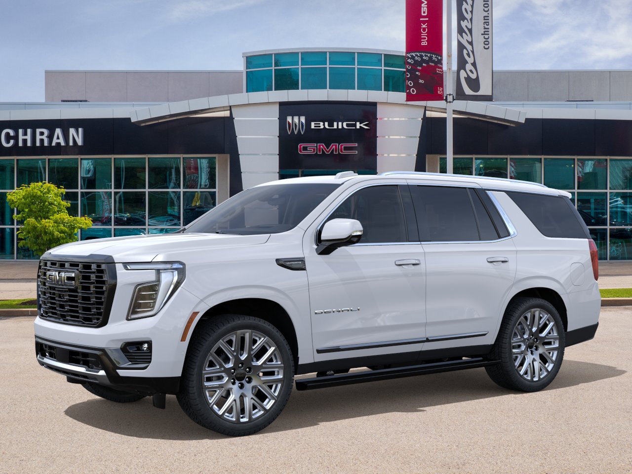New 2026 Glacier White Tricoat GMC Denali Ultimate image 2