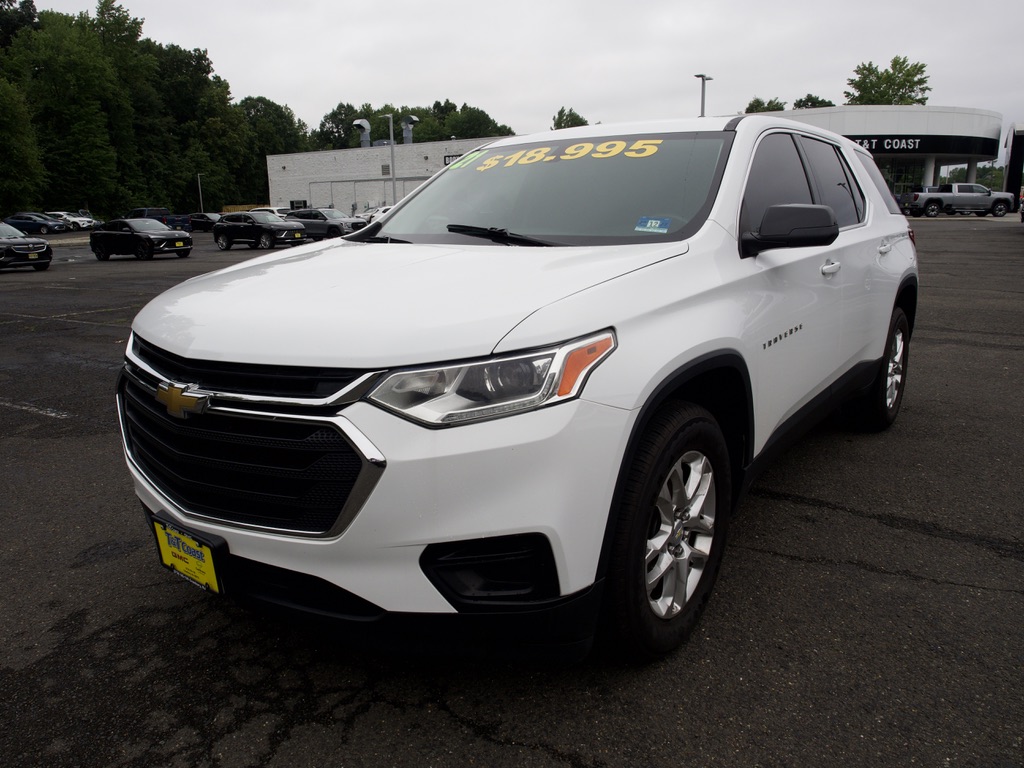 Used 2021 Chevrolet Traverse LS with VIN 1GNERFKW0MJ117147 for sale in East Windsor, NJ