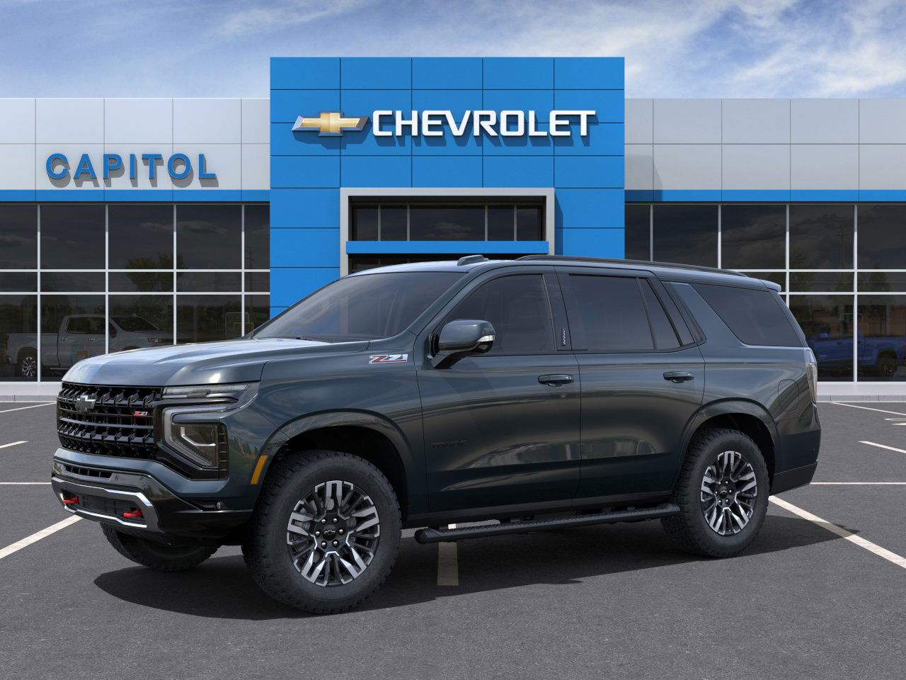 New 2025 Cypress Gray Chevrolet Z71 image 2