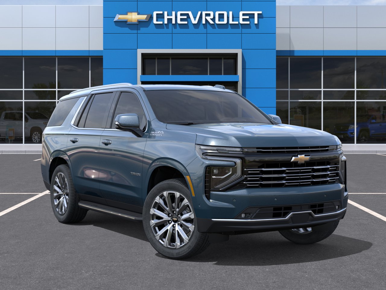 Used 2025 Lakeshore Blue Metallic Chevrolet High Country image 7