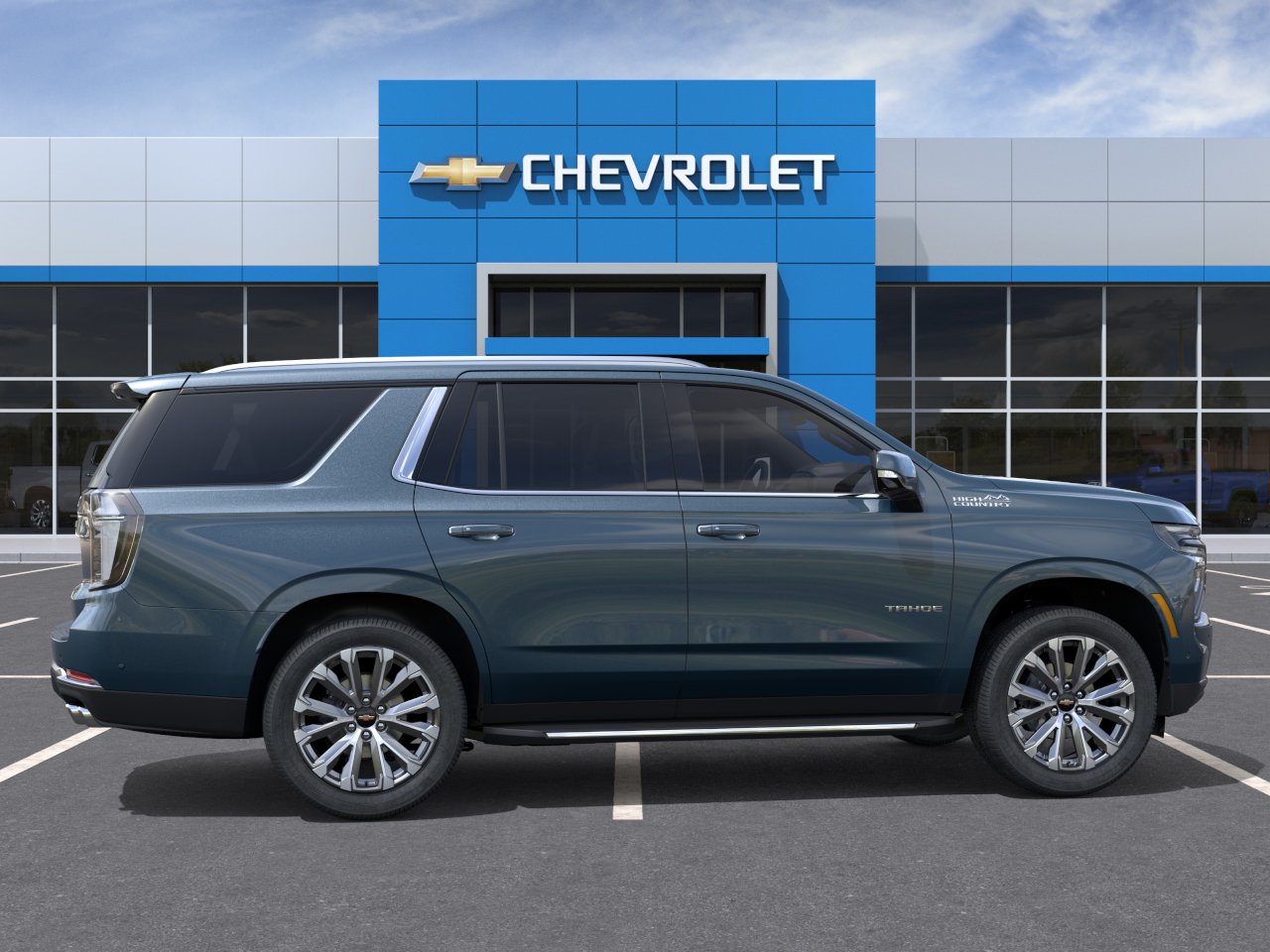 Used 2025 Lakeshore Blue Metallic Chevrolet High Country image 5