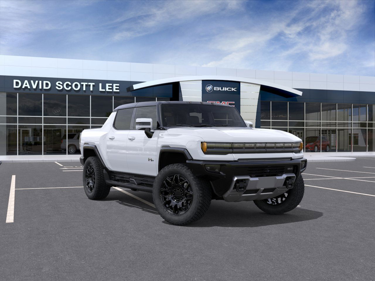 Interstellar White 2025 GMC Hummer EV Pickup 2X Crew Cab AWD Pickup Truck All-Wheel Drive Automatic