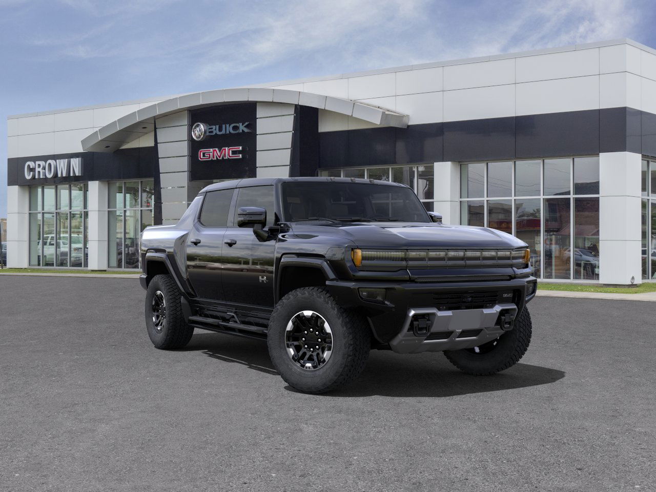 Void Black 2025 GMC Hummer EV Pickup 3X Crew Cab AWD Pickup Truck All-Wheel Drive 1-Speed Automatic