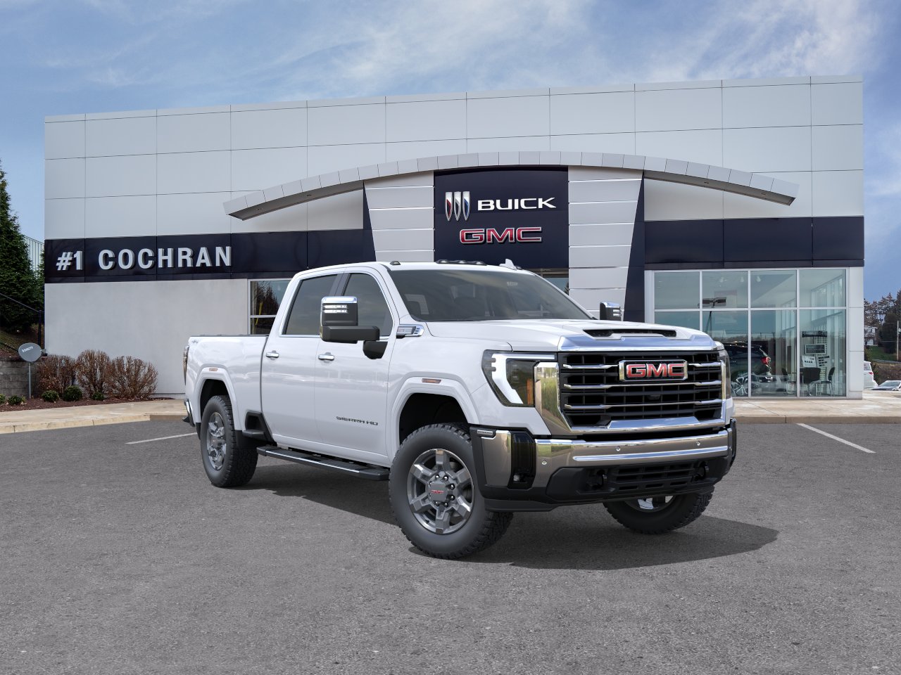 New 2026 Glacier White Tricoat GMC SLT image 25