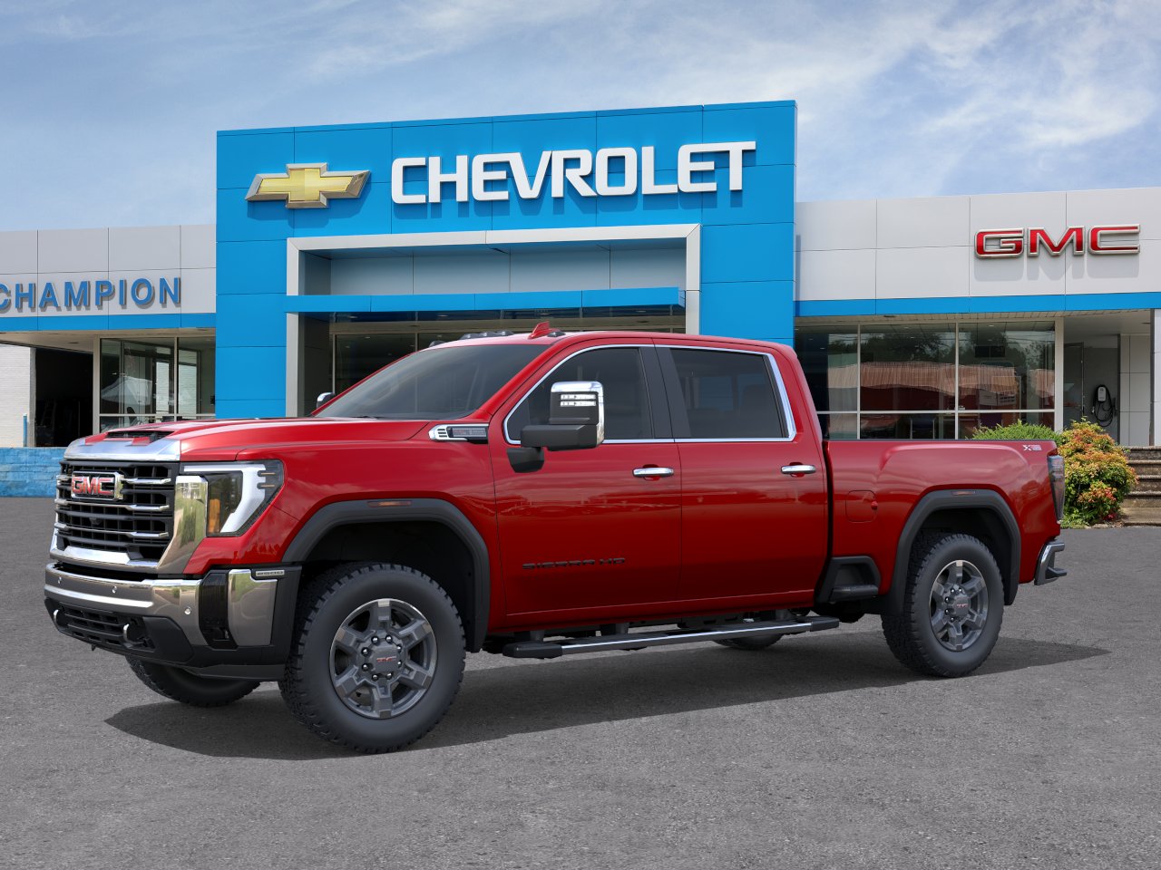 New 2026 Volcanic Red Tintcoat GMC SLT image 2