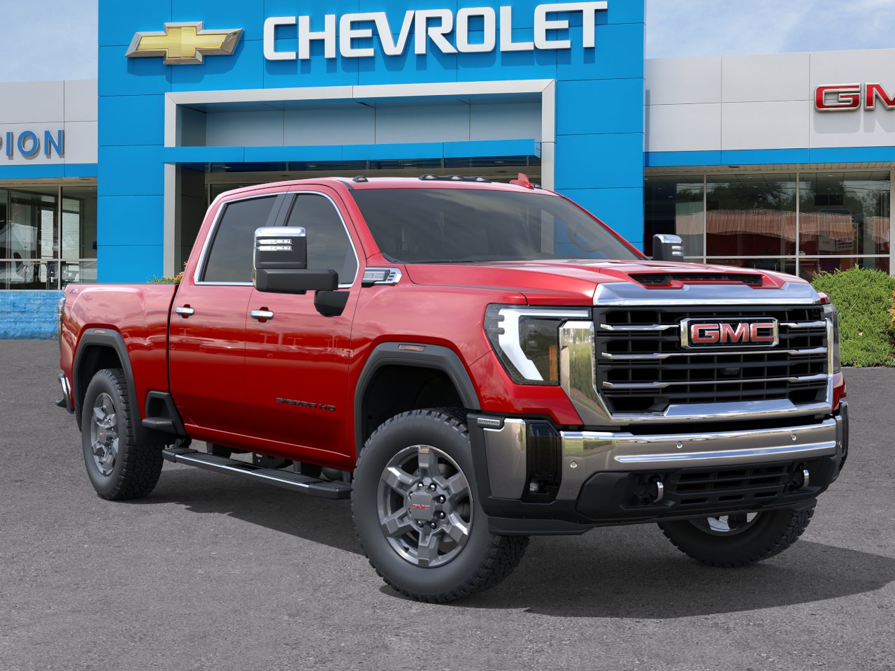New 2026 Volcanic Red Tintcoat GMC SLT image 7