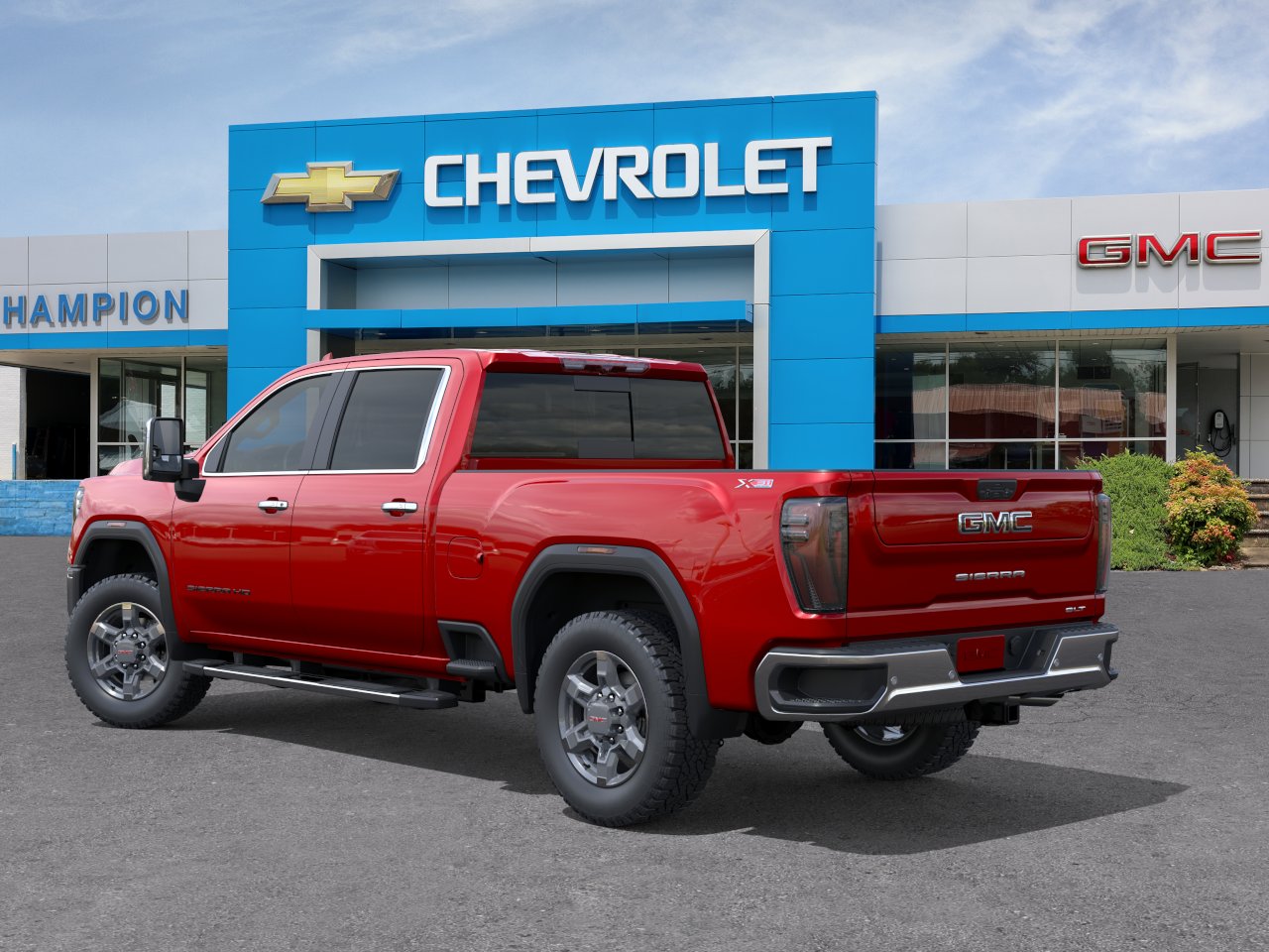 New 2026 Volcanic Red Tintcoat GMC SLT image 3