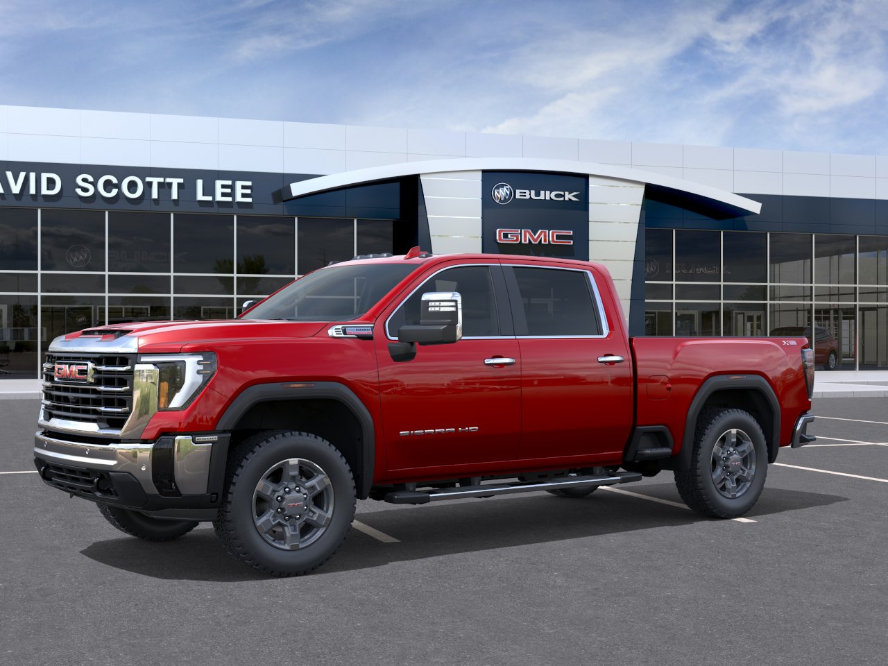 New 2026 Volcanic Red Tintcoat GMC SLT image 2