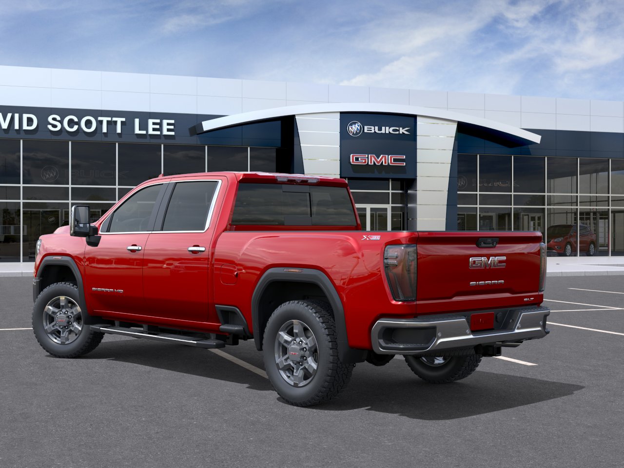 New 2026 Volcanic Red Tintcoat GMC SLT image 3