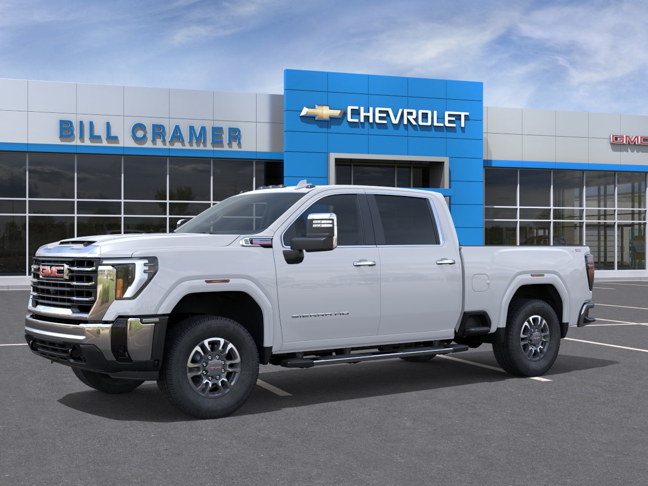 New 2026 Glacier White Tricoat GMC SLT image 51